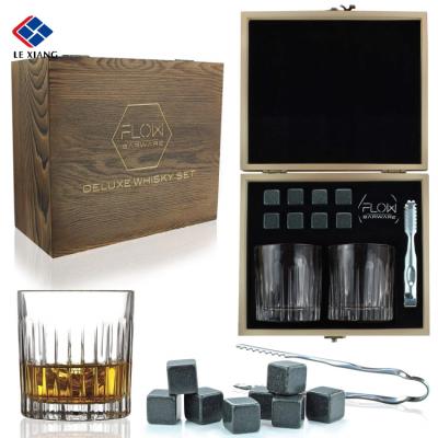 China 2021 New Product Hot Seller Amazon Whiskey Viable Cooling Reusable Ice Cube Beverage Stone Rocks for sale