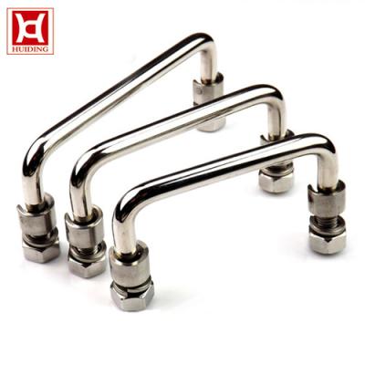 China Industry Furniture Stainless Steel Folding Tool Box Trunk Drawer Spring Pull Handle for sale