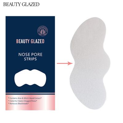 China Private Label Nose Strips Hot Sale Facial Skin Deep Cleaning Customize Nose Pore Strips B76 for sale