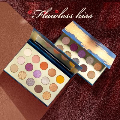 China SECRET FACE Eyeshadow Waterproof Shimmer Glitter Matte Ready To Ship 15 Colors Eyeshadow Palette Sombra de ojos personalizada for sale