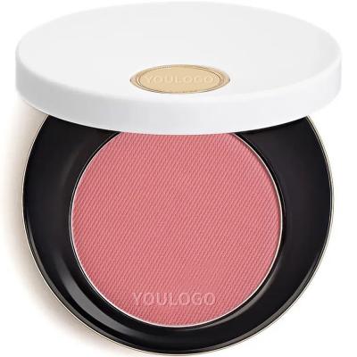 China Private Label Waterproof Custom Makeup Single Color Blusher Vegan Make Up Single Pressed Powder Blush for sale