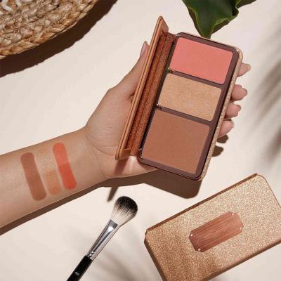 China Private Label Makeup Waterproof Face Blusher Long Lasting Blusher Pressed Powder Blush for sale