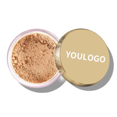 China Private Label Waterproof Cruelty Free No Talc Oil Control Matte Shimmer Makeup Loose Setting Translucent Mineral Powder for sale