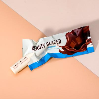 China Private Label Chocolate Waterproof Lip Gloss Waterproof Long Lasting Velvet Matte Makeup Lip Gloss Silky Smooth for sale