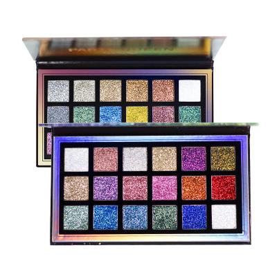 China Facesecret Top Dye Hot Sale 18 Colors Waterproof Eyeshadow Glitter Ready Stock Makeup Eyeshadow Palette for sale