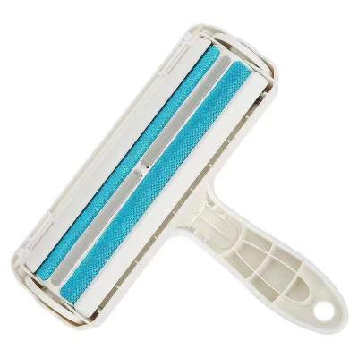 China Durable Pet Hair Remover Roller Dog Cat Hair Cleaning Brush Removing Furniture Carpets Clothing Fiber Self-cleaning Pet Brush for sale