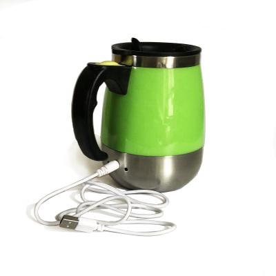 China Multi-Color USB Charger Eco-Friendly Option Self-Directing Cup Stainless Steel Cili Stored Automatic Self Stirring Cup Coffee Mug for sale