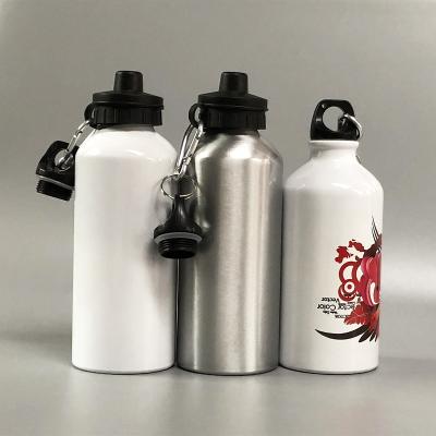 China Factory Morden Bicycle Accessories 600ml Luxury White Aluminum Sublimation Bottle Aluminum Bottle With Screw Lid for sale