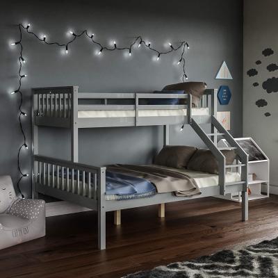 China Durable 2021 Wooden Frame Kids Children Bed Wooden Bedroom Bed With 2 Drawers for sale