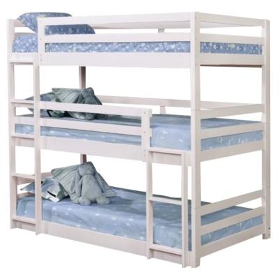 China (Size) Classic Design 3 Tiers Adjustable Bunk Metal Bed For Adult Triple Bunk Bed Steel Metal Bed for sale