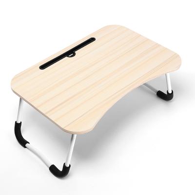 China Foldable Kids Use Factory Direct White Oak Color Laptop Stand For Bed for sale