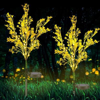 China Dawn Garden Solar Powered Garden Yard Lawn Pathway Outdoor Decorative Solar Flower Lights Dusk Waterproof IP65 for sale