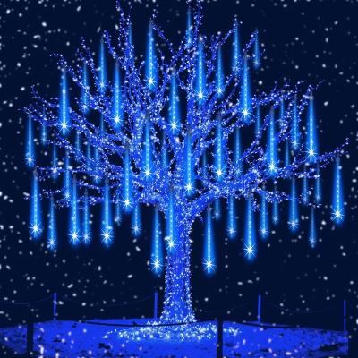 China / 8 LED Raindrops Meteor Shower Lights Outdoor Christmas Lights Icicle Snow Lights Ideal for Outdoor Garden Decoration for sale