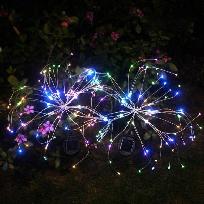 China / 120 Solar LED Lights Garden Landscape DIY Lamp Outdoor Christmas Party Fireworks Decorative Lights for sale