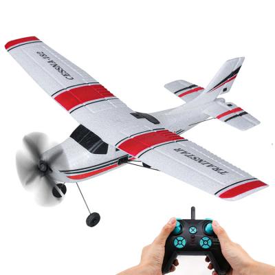 China Flat RC Hobby RC Toys PPE Foam Electric Outdoor RTF Radio Controlled Aircraft Cassen 182 Glider Airplane Model For Boy Gift for sale