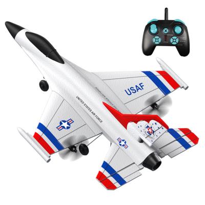 China Cheap F-16 2.4g 3CH RC Hobby RC Airplane EPP Foam Airplane Remote Control Glider Toy Cheap Outdoor Aircraft Model For Kid With Light for sale