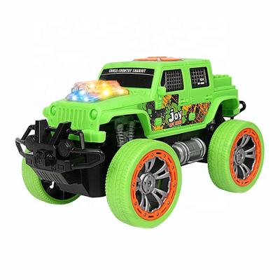 China ABS Newly Designed Children's Stunt Amusement Electric Four-wheel Drive Car Toy with Light and Music Puzzle Blocks for sale