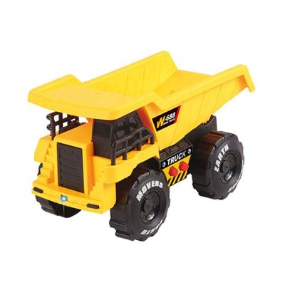 China High Quality Friction Toy Children's Model Double Friction Vehicle Excavator Dumper Inertial Shock Absorber Building Set for sale