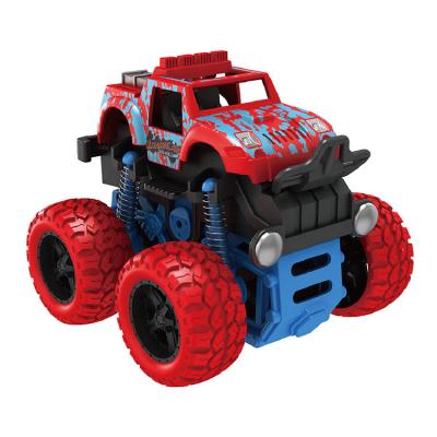 China Friction Inertial Toy Off-Road Vehicle For Children Simulation Model Car Anti-Shatterproof Toy Double Friction Car 4WD Toys Monster Truck for sale