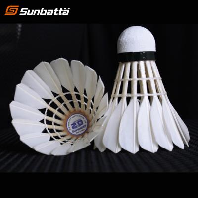 China Traning use wholesale promotion Sunbatta badminton shuttlecock feather shuttlecock for sale