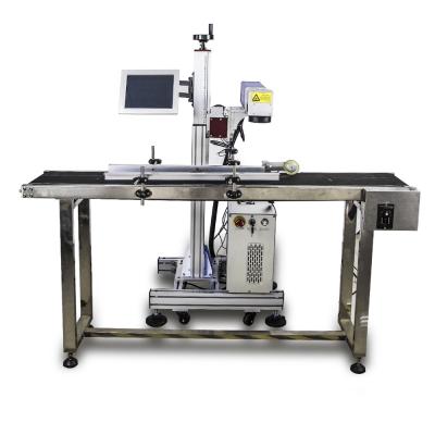 China Stable 20W 30W 50W Laser Fly Laser Marking Machine Logo Marking Machine Portable Laser Printing Machine Fiber Optic Spotting Machine for sale