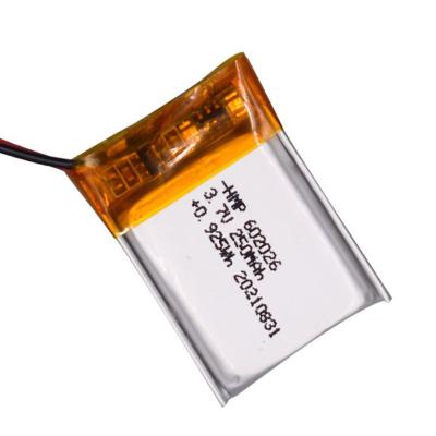 China Deep Cycle Toys Li-ion Polymer Battery 3.7v 250mah Lithium Polymer Rechargeable Battery For Electronic Toys LED Light for sale