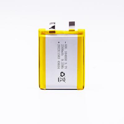 China Best Toys Quality 3.7v 104050 2500mah Lipo Li-polymer Battery 2500mah Rechargeable Battery For Humidifier for sale