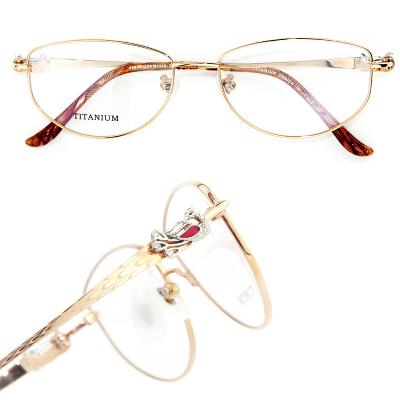 China 15 Years Experience Young Fashion Reading Glasses Frame Titanium Eyewear Designer Optical Glasses Frame Factory for sale