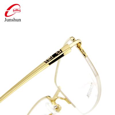 China OEM ODM Comfortable Optical Metal Titanium Matching Glass Classic Eyewear Style Glass Top Selling Titanium Frame for sale