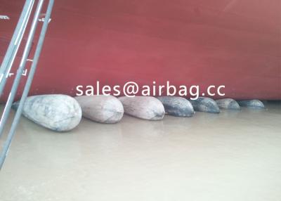 China High Air - press Inflatable Rubber Ship Launching Airbag , 24M Marine Salvage Airbag for sale