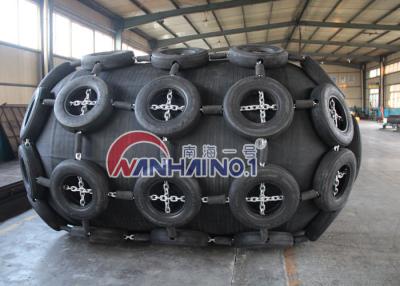 China Nanhai NO.1 Yokohama pneumatic fender for wharf and boat with Tyre Chain for sale