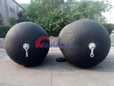 China Natural Rubber Dock Port Fenders Boating Fenders For Ship , Dia3.3m * 6.5m for sale