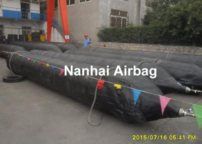 China Schip de lengte van het lanceringsluchtkussen Dia1.5mx15m, Natuurrubber en 3 nylon stoffenkoorden Te koop