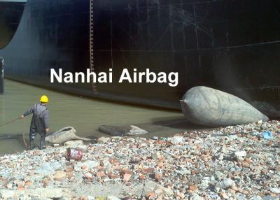 China Marine Rubber Ship Launching Airbag With 0.4 MPa Working Pressure , ISO14409 for sale