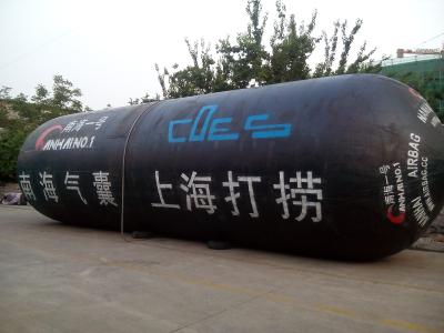 China Inflatable Rubber Marine Salvage Airbags / Pontoons For Marine Shipwrecks for sale