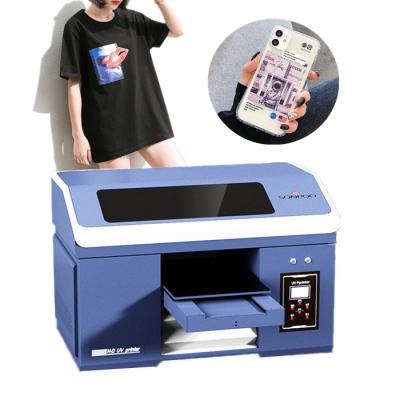 China Hotels multifunction printer impresora dtf film A3 sticker printing machine UV cmykw 3060 for clothes textile phone case for sale