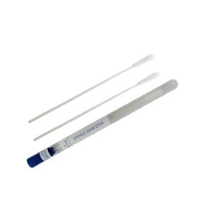 China Laboratory Medical Oropharyngeal Oral Mouth Nylon Assembled Swab With Carry Tube for sale