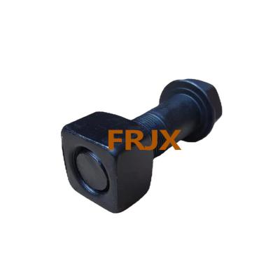 China Right Hand Excavator Track Bolts New HRC52-58 Surface Hardness Black Oxide Finish for sale