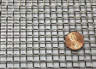 China 316 / 304 Stainless Steel Woven Wire Mesh , 4X4 Plain Weave Fabric for sale