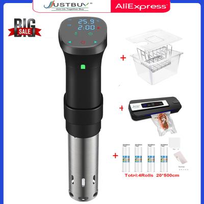 China Design Stainless Steel LCD IPX7 Waterproof Sous Vide JUST BUY 7th Generation Tilt Head Cooking Immersion Cooker Circulating Slow Machine for sale