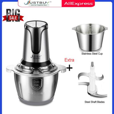 China Design 500W Stainless Electric Food Chopper Meat Grinder Mincer Baby Food Processor 2 Speed ​​2L Tilt Head Capacity for sale