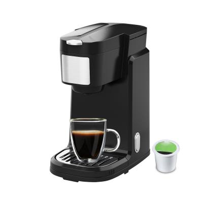 China Different Kinds Of Low Watt Capsules Black Classic Ulka Pump Single Serve 2 Match In 1 K-Cup For Coffee Brewer Coffee Maker for sale