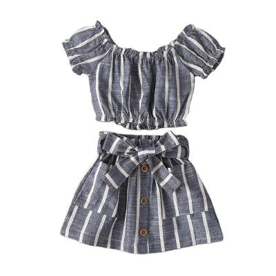 China Casual Summer Baby Clothes Set Toddler Kids Clothes Girls Designers Cute Babies Clothing Sets for sale