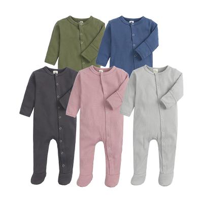 China 100% Breathable 100% Cotton Baby Rompers Girls Boys Toddler Pajamas Toddler Pajamas Baby Clothes for sale