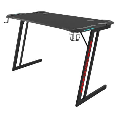 China Other Ergonomic Gaming Desk RGB LED Light E-sports Computer Table for sale