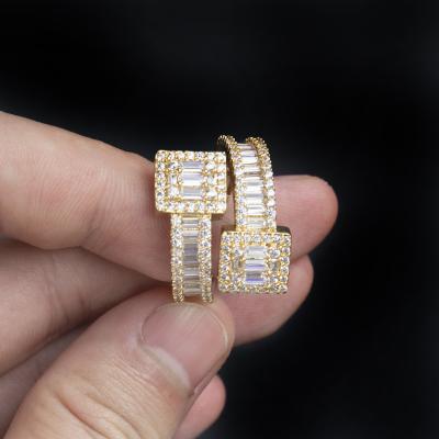 China Hip Hop CLASSIC Men's Ring High Quality 925 Silver Ring With Crystal Diamond Ring Women for sale