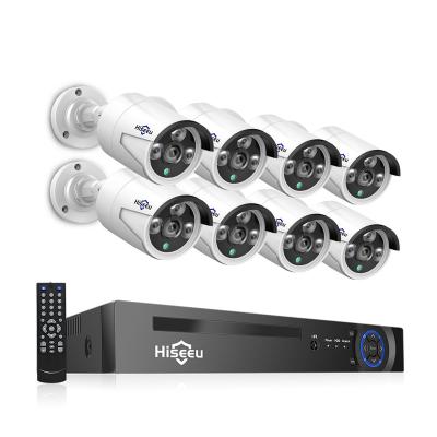 China NIGHT VISION Wholesale 8CH H.265 3MP CCTV System NVR Camera IP Security System Outdoor Video Surveillance Kit for sale