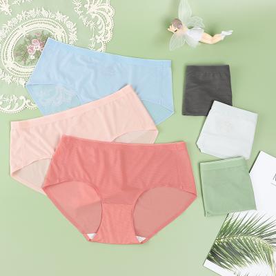 China Hielo antistatic de bragas de seda de,wholesale ice silk panties for women,ladies pants calcinha ice silk underwear briefs for sale