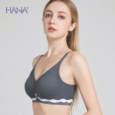 China QUICK DRY Ladies Bra Underwear Women Cable Wire Free Triangle Strap Eye Cup Spandex Underwear Lingeries for sale