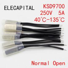 China AC 250V 20A Normal Close 60C Temperature Control Switch Bimetal Thermostat for sale